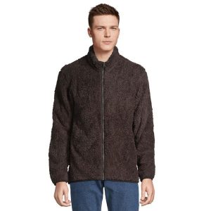 Bluza Polarowa Unisex Dla Dorosłych Z Zamkiem Błyskawicznym. Brązowe kurtki SOL'S, na zimę, s, bez wzorów, z polaru, bez kaptura. Za 272,99 zł.