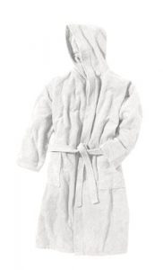 Szlafrok z kapturem Beco unisex 430 g/m² Biały. Białe szlafroki BECO, m, bez wzorów, z tkaniny, z kapturem. Za 375,99 zł.