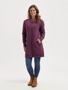 TRAVELIN' Bluza w kolorze fioletowym rozmiar: XL. Różowe bluzy Travelin', xl, bez wzorów, bez kaptura. Za 295,99 zł.