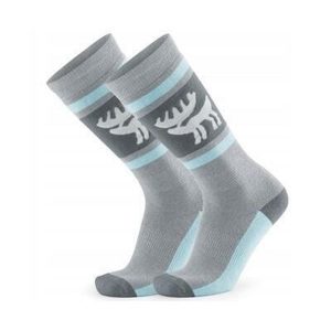 Skarpetki narciarskie unisex Qunature z wełną merino. Niebieskie skarpetki QUNATURE, bez wzorów, z wełny. W wyprzedaży za 54,00 zł.