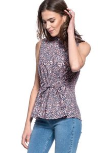 BLUZKA DAMSKA MUSTANG EVI SUMMER BLOUSE 1009464 11711. Bluzki Mustang, s, bez wzorów, bez kołnierzyka, bez ramiączek. W wyprzedaży za 39,99 zł.