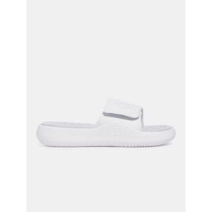 Klapki Sportowe Under Armour W Ignite Pro 8 Sl 8. Białe klapki Under Armour, bez wzorów, bez obcasa. W wyprzedaży za 122,62 zł.