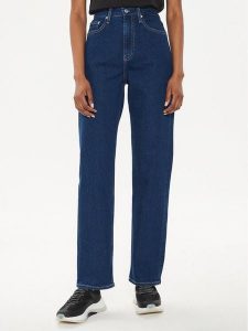 Calvin Klein Jeans Jeansy J20J223659 Granatowy Straight Fit. Niebieskie jeansy Calvin Klein Jeans, bez wzorów, z bawełny. Za 249,99 zł.