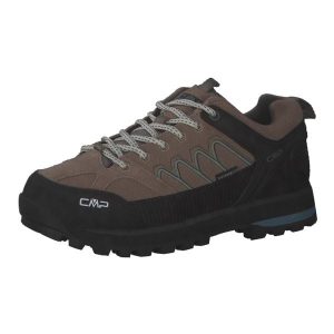Damskie buty trekkingowe górskie ze skóry zamszowej VIBRAM CMP MOON LOW. Czarne buty trekkingowe CMP, ze skóry, bez zapięcia. W wyprzedaży za 335,99 zł.