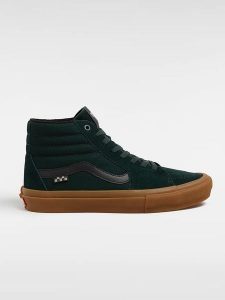 Vans Skórzane sneakersy "Sk8-Hi" w kolorze szmaragdowozielonym rozmiar: 40. Zielone trampki Vans, bez wzorów, za kostkę, bez zapięcia. Za 228,38 zł.