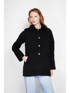 ASSUILI Kurtka przjściowa w kolorze czarnym rozmiar: 34. Czarne kurtki Assuili, bez wzorów, bez kaptura. Za 382,99 zł.