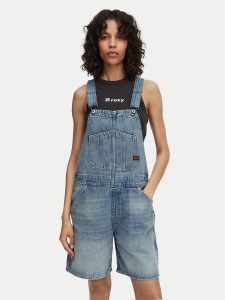 G-Star Raw Ogrodniczki D28887-D788 Niebieski Loose Fit. Niebieskie szorty G-Star Raw, bez wzorów, z bawełny, retro. Za 509,99 zł.