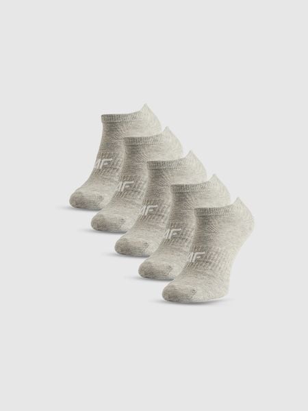 4F Skarpetki stopki (5-pack) damskie - szare 39-42. Szare skarpetki 4f, bez wzorów, z bawełny. Za 59,99 zł.