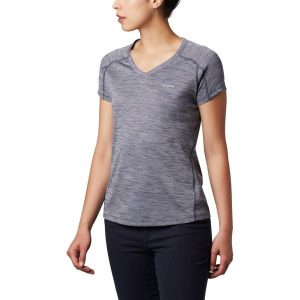 Koszulka Damska Columbia Zero Rules Short Sleeve T-Shirt. Szare t-shirty Columbia, m, bez wzorów, bez kołnierzyka, bez ramiączek. Za 126,99 zł.