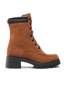Simple Trapery SL-39-02-000067 Brązowy. Brązowe buty zimowe Simple, ze skóry, bez obcasa, bez zapięcia. Za 599,00 zł.