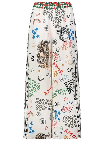 Sublevel Spodnie w kolorze białym ze wzorem rozmiar: L/XL. Białe spodnie z wysokim stanem Sublevel, bez wzorów, z materiału, z podwyższonym stanem. Za 135,17 zł.