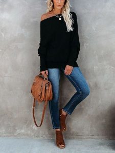LA Angels Sweter w kolorze czarnym rozmiar: XL. Czarne swetry oversize LA Angels, xl, bez wzorów, ze splotem, bez ramiączek. Za 182,72 zł.