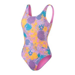 Strój Kąpielowy Speedo U-back – Fioletowy/żółty – Rozmiar 38. Czerwone stroje jednoczęściowe Speedo, bez wzorów. Za 241,44 zł.