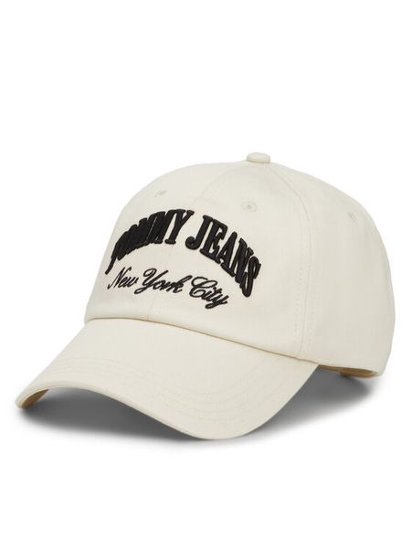 Tommy Jeans Czapka z daszkiem Hot Summer AW0AW15959 Beżowy. Brązowe czapki Tommy Jeans, bez wzorów, z bawełny. Za 109,99 zł.