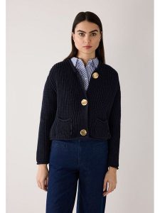 More & More Kardigan w kolorze granatowym rozmiar: 44. Niebieskie kardigany More & More, ze splotem. Za 193,24 zł.