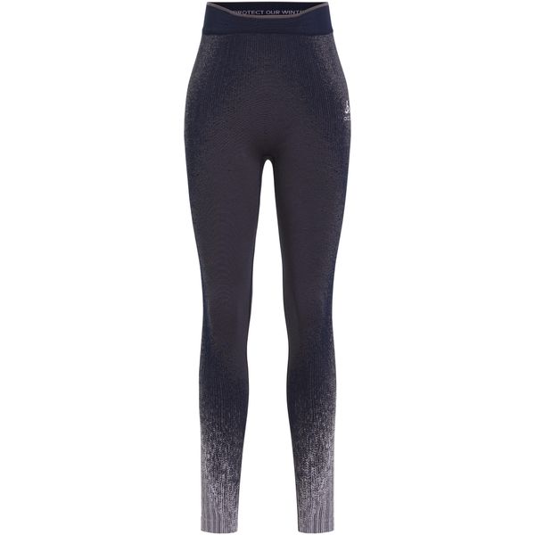 Legginsy termoaktywne damskie ODLO Performance Warm Blackcomb BL. Szare legginsy ODLO, bez wzorów. Za 302,99 zł.