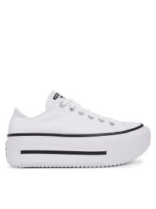 Converse Trampki Chuck Taylor All Star Lift Double Stack Platform A15491C Biały. Białe trampki Converse, bez wzorów, z materiału, bez zapięcia. Za 329,99 zł.