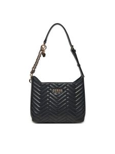 Guess Torebka HWQG95 08180 Czarny. Czarne torebki klasyczne Guess, z aplikacjami, ze skóry, bez dodatków. Za 599,99 zł.