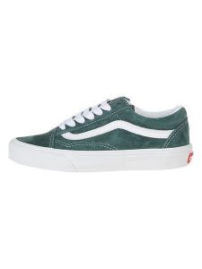 Vans Skórzane sneakersy w kolorze zielonym rozmiar: 36. Zielone trampki Vans, bez wzorów, ze skóry, bez zapięcia. Za 171,28 zł.