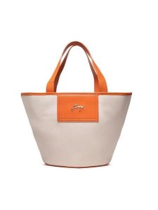 Jenny Fairy Torebka MJT-J-149-25-01 Beżowy. Brązowe shopper bag Jenny Fairy, bez wzorów, z materiału, bez dodatków. Za 139,99 zł.