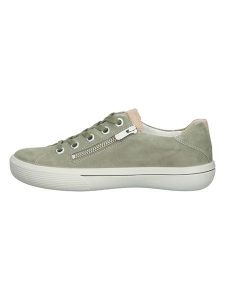 Legero Skórzane sneakersy "Fresh" w kolorze zielonym rozmiar: 38,5. Zielone trampki Legero, bez wzorów, bez zapięcia. Za 239,40 zł.