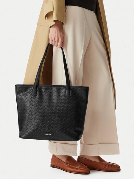 Lasocki Torebka CEO-LSK-L-003-10 Czarny. Czarne shopper bag Lasocki, bez wzorów, ze skóry, bez dodatków. Za 179,99 zł.
