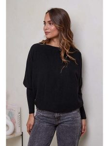 Soft Cashmere Sweter w kolorze czarnym rozmiar: 38/40. Czarne swetry oversize Soft Cashmere, bez wzorów, z kaszmiru, bez ramiączek. Za 131,74 zł.