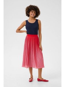 CULTURE Spódnica w kolorze czerwonym rozmiar: XXL. Czerwone spódnice Culture, xxl, bez wzorów, midi. Za 130,99 zł.