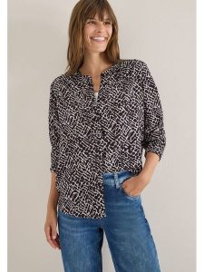 Cecil Bluzka w kolorze fioletowym rozmiar: M. Różowe bluzki Cecil, m, bez wzorów, z wiskozy, klasyczne, bez kołnierzyka, bez ramiączek. Za 100,52 zł.