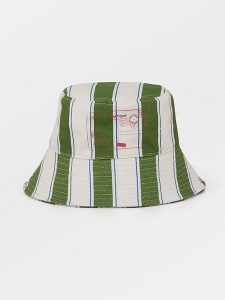 Becksöndergaard Kapelusz w kolorze biało-zielonym rozmiar: XS/S. Brązowe kapelusze Becksöndergaard, bez wzorów, z bawełny. Za 69,99 zł.