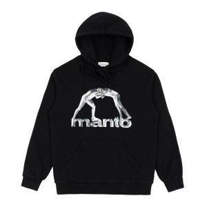 Bluza MANTO Metal 24. Czarne bluzy MANTO, xl, bez wzorów, bez kaptura. Za 289,99 zł.