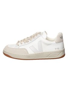Veja Sneakersy "V 12" w kolorze biało-beżowym rozmiar: 36. Białe trampki Veja, bez wzorów, z materiału, bez zapięcia. Za 588,81 zł.