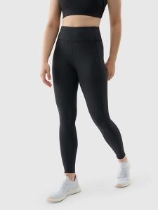 4F Legginsy sportowe w kolorze czarnym rozmiar: S. Czarne legginsy 4f, bez wzorów, z materiału. Za 83,42 zł.