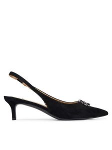 LAUREN RALPH LAUREN Czółenka 802P22321001 Czarny. Czarne czółenka Lauren Ralph Lauren, bez wzorów, bez obcasa, bez zapięcia. Za 769,99 zł.