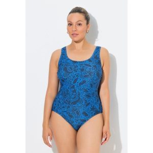 Damskie Kostium kąpielowy morskie stworzenia. Zielone stroje jednoczęściowe Ulla Popken, bez wzorów, z elastanu. Za 199,99 zł.