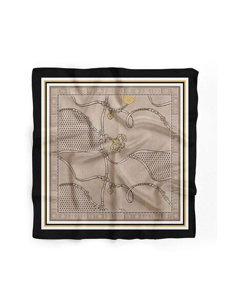 Lucky Bees Chusta w kolorze beżowo-złotym - 55 x 55 cm rozmiar: onesize. Brązowe apaszki i chusty Lucky Bees, bez wzorów, z materiału. Za 52,30 zł.