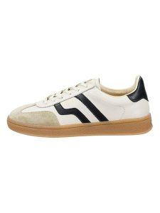 GANT Footwear Skórzane sneakersy "Cuzima" w kolorze kremowym rozmiar: 36. Brązowe trampki GANT Footwear, bez wzorów, ze skóry, bez zapięcia. Za 351,59 zł.