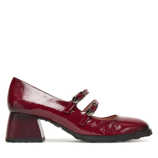 Półbuty Hispanitas. Czerwone czółenka Hispanitas, bez wzorów, bez obcasa, na obcasie, bez zapięcia. Za 479,99 zł.