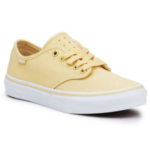 Buty Vans Camden Stripe VN000ZSOR6P1 żółte. Żółte trampki bez wzorów, z materiału, przed kostkę, bez zapięcia. Za 374,47 zł.