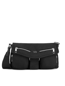 DeeZee Torebka MDS-B-032-06 Czarny. Czarne listonoszki DeeZee, bez wzorów, z materiału, bez dodatków. Za 139,99 zł.