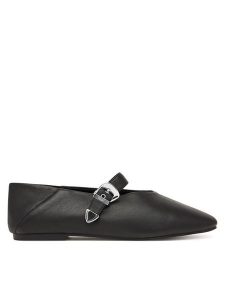 Tommy Jeans Baleriny Tjw Ballerina Nappa Leather EN0EN03043 Czarny. Czarne balerinki Tommy Jeans, bez wzorów, z jeansu, bez obcasa, bez zapięcia. Za 449,99 zł.