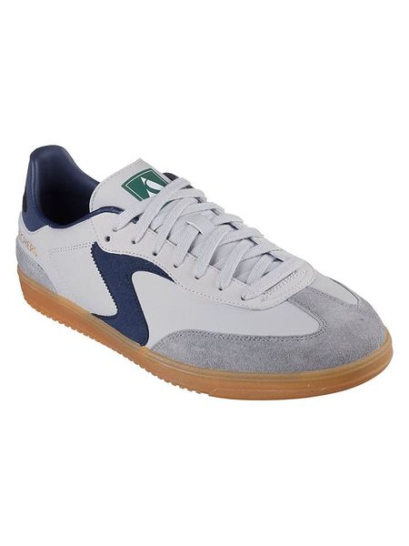 Skechers Skórzane sneakersy w kolorze szarym rozmiar: 41. Szare trampki Skechers, bez wzorów, bez zapięcia. Za 192,79 zł.