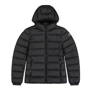 Kurtka Ocieplana Z Kapturem Dla Pań I Panów. Czarne kurtki Champion, bez wzorów, z puchu, z kapturem. Za 557,99 zł.