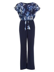 SWING Kombinezon w kolorze granatowym rozmiar: 36. Niebieskie kombinezony Swing, bez wzorów, bez kołnierzyka, bez ramiączek. Za 344,95 zł.