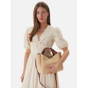 Torebka DKNY. Brązowe torebki klasyczne DKNY, bez wzorów, bez dodatków. Za 674,99 zł.