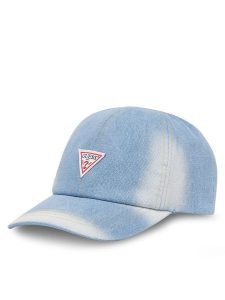 Guess Czapka z daszkiem AW5288 COT01 Niebieski. Niebieskie czapki Guess, z aplikacjami, z bawełny. Za 99,99 zł.