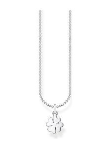 Thomas Sabo Srebrny naszyjnik z zawieszką - dł. 45 cm rozmiar: 38 cm. Szare naszyjniki Thomas Sabo, srebrne. Za 124,95 zł.