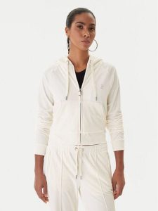 Juicy Couture Bluza Madison JCWAS225306 Beżowy Slim Fit. Brązowe bluzy Juicy Couture, m, bez wzorów, z syntetyku, bez kaptura. Za 399,99 zł.