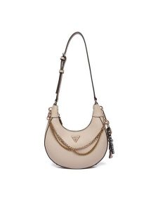 Guess Torebka Davina HWBG98 99180 Beżowy. Brązowe torebki klasyczne Guess, z aplikacjami, ze skóry, bez dodatków. Za 589,99 zł.