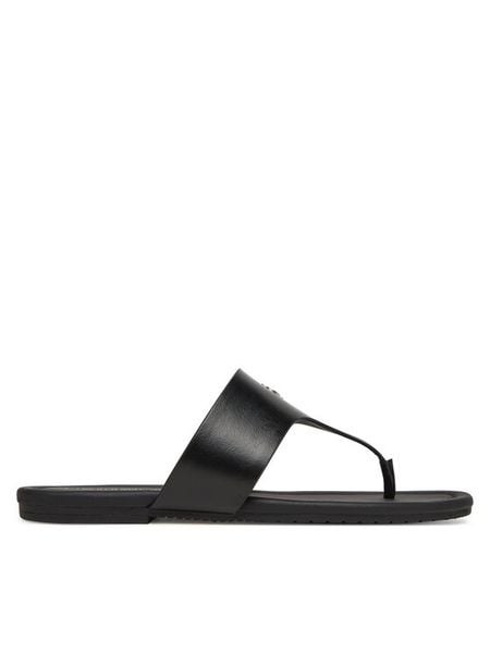 Calvin Klein Jeans Japonki Flat Sandal Toepost Mg YW0YW01691 Czarny. Czarne klapki Calvin Klein Jeans, bez wzorów, z jeansu, bez obcasa. Za 209,99 zł.